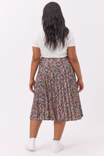 Daisy Vintage Multi Coloured Pleated Skirt