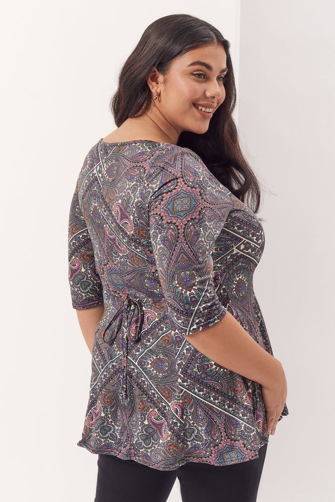 Amy Knot Front Tunic Top