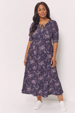 Amethyst '1940s' Tie and Wrap Dress