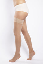 auctionjacksonville Hosiery NUDE LACE TOP HOLD UPS
